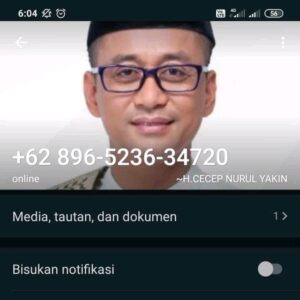 Awas Hati-hati! Aksi Penipuan Melalui WA Catut Nama Wabup Tasikmalaya