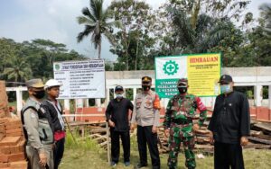 Monitoring Pembangunan, Kapolsek Parungponteng Himbau Jaga Kondusifitas