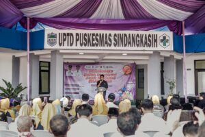 Bupati Ciamis Buka Pencanangan BIAN di UPTD Puskesmas Sindangkasih