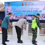 Polri Peduli Lingkungan, Polres Tasikmalaya Kota Berikan Bantuan 2 Titik Sumur Bor dan Pompa Air