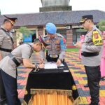 Kapolres Tasikmalaya Kota Pimpin Sertijab Wakapolres dan Tiga Kopolsek serta Kasiwas