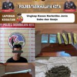 Satnarkoba Polres Tasikmalaya Kota Amankan Pria Pengedar Sabu dan Ganja