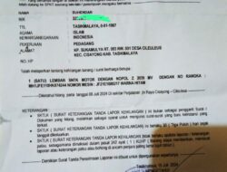 Berita Kehilangan STNK Sepeda Motor Honda Beat