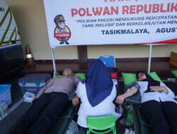 Meriahkan Hari Jadi Powan RI, Polwan Polres Tasikmalaya Kota Gelar Donor Darah