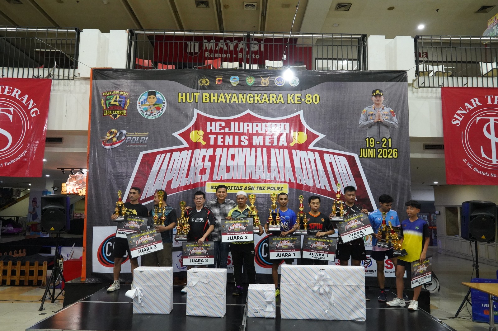 Ratusan Peserta Ikuti Kejuaraan Tenis Meja Kapolres Tasikmalaya Kota Cup 2026, Ajang Semarak Hari Bhayangkara ke-80