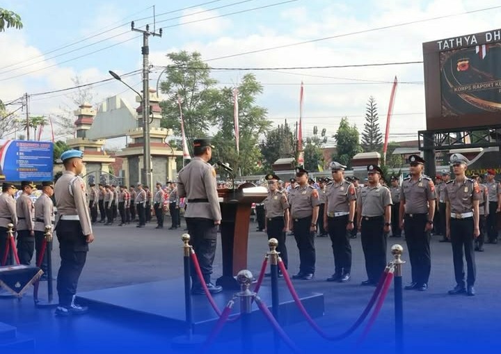 Polres Ciamis Gelar Upacara Korps Raport Kenaikan Pangkat, 55 Personel Naik Pangkat Periode 1 Juli 2026