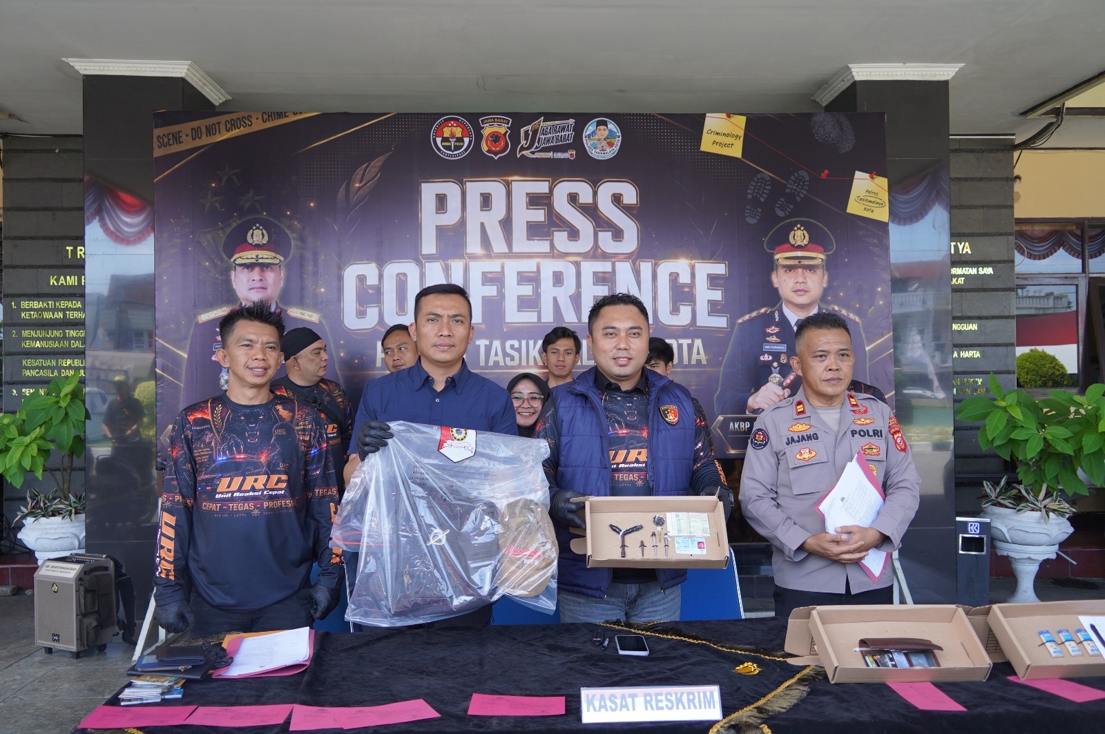 Polres Tasikmalaya Ringkus Residivis Curanmor, Satu Buron