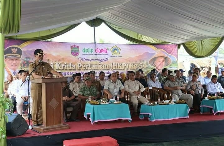Polres Ciamis Dukung Hari Krida Pertanian Kabupaten