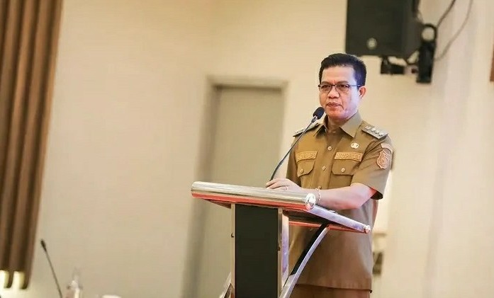 Bupati Bandung Kang Dadang Supriatna meluncurkan Kartu Kredit Indonesia Pemkab Bandung 2026. (Sumber : @prokopimkabbandung)