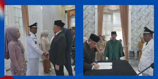 Bupati Garut Lantik Tiga Kepala Desa PAW