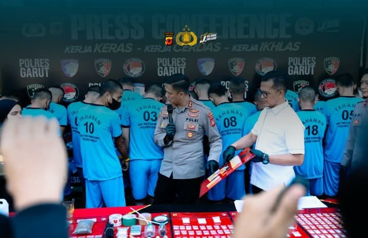 Polres Garut Ungkap 20 Kasus Narkoba
