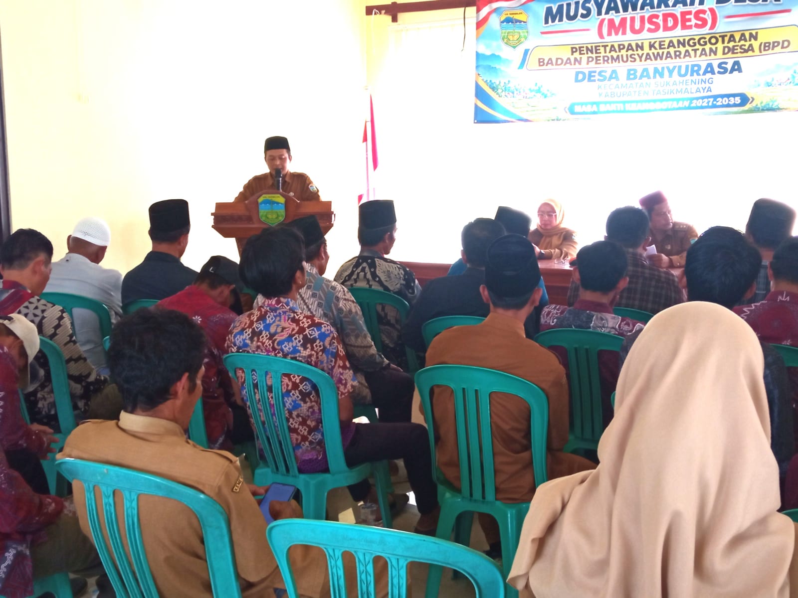 Penetapan tujuh anggota BPD Desa Banyurasa periode 2027–2035